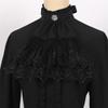 2023 Women's European & American Steampunk Victorian Pleated Shirt