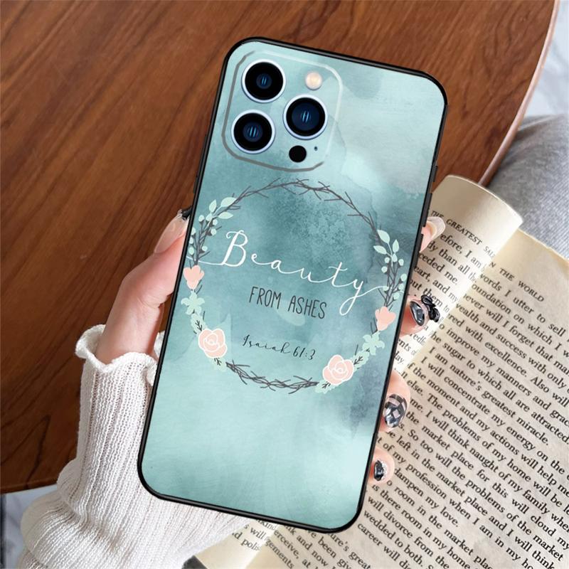 

Christian Scripture Phone Case For iPhone 17 Air 11 14 15 16 Pro Max Plus 12 13 mini 16e 17 Pro Max Back Cover iPhone 17