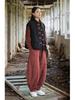 Women's Winter Quilted Cotton Vest with Frog Button - Chinese Style
