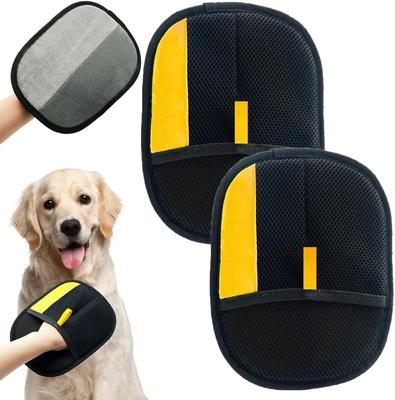 Elektrostatische Handschuhe Tierhaarentfernung, Tierhaarentferner-Handschuh, Waschbare Wiederverwendbare Hunde Katzen Haarhandschuhe für Möbel Bettlaken Couch Kleidung Teppich