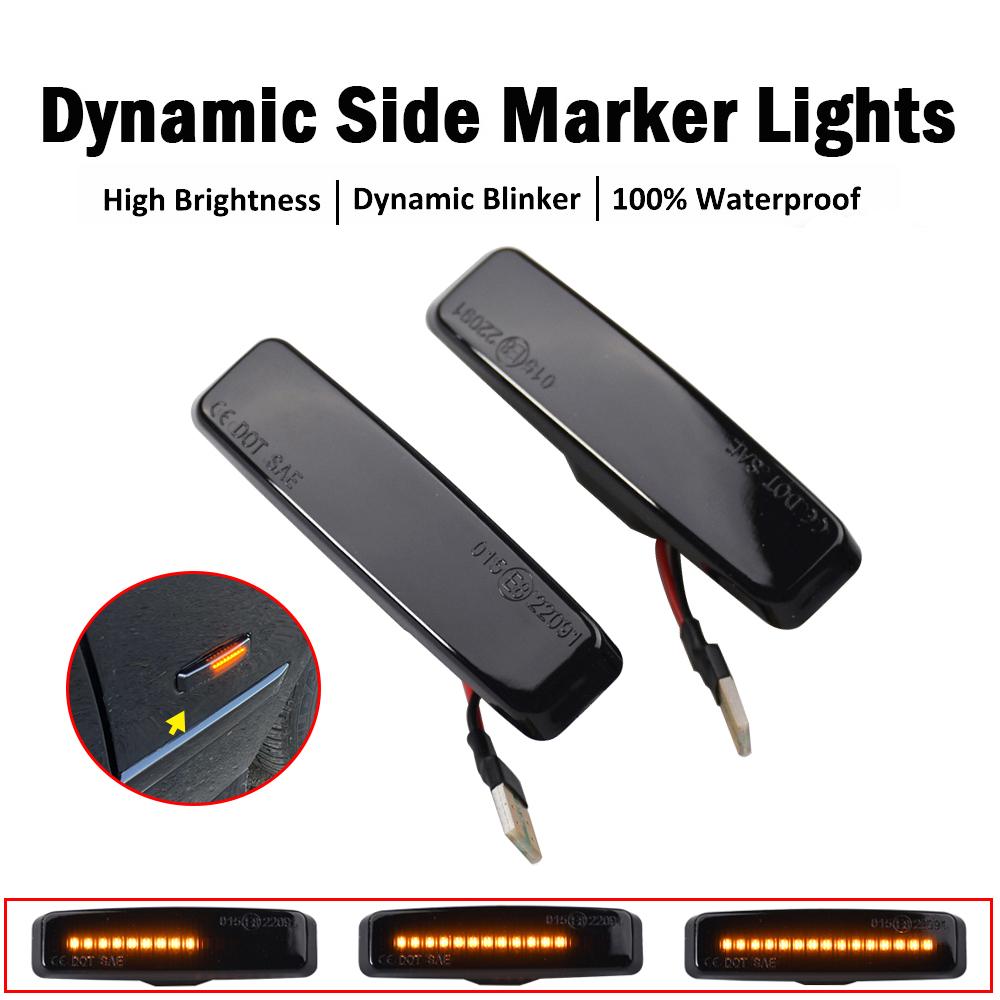 

2Pcs LED Dynamic Side Marker Light for BMW 5 Series E39 525i 528i 530i 540i M5 1995-2003 Turn Signal Light OEM# BM2570108