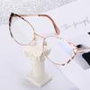 Women's Reading Eyewear Blue Light Metal Blocking Color Presbyopic Chic Fashionable Double Spectacle Alloy Presbyopic Trendy Hyperopia Glasses