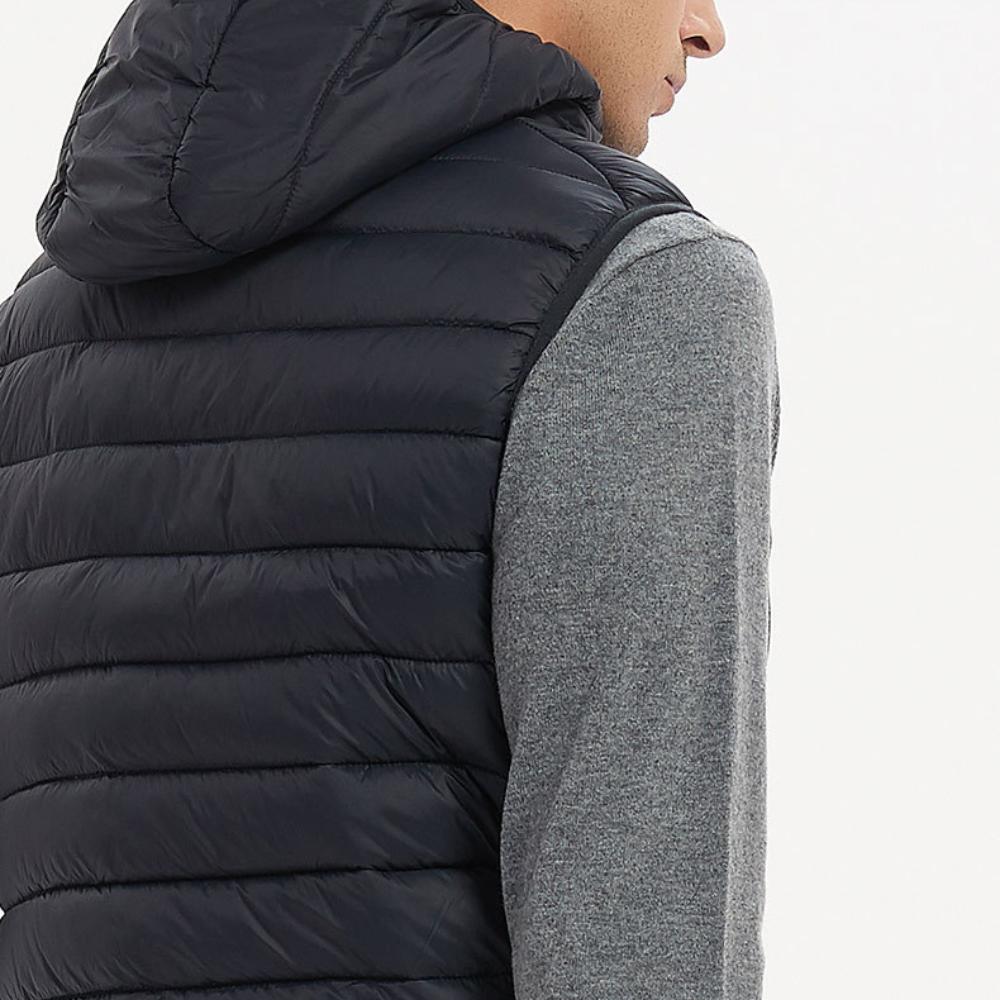 Vest Men's Winter Hooded Cotton Clothing Men's Undershirt Shoulders Down Cotton Horse Jacket Warm Cotton Coat Jacket Comfortable Personalized Clothes