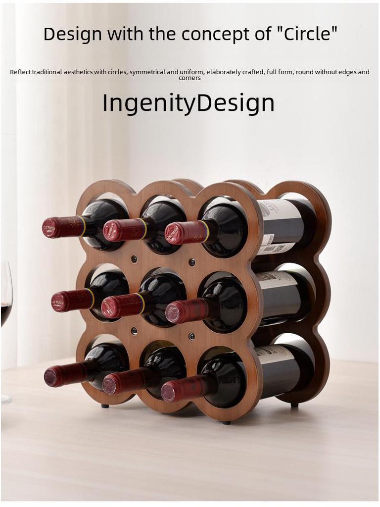 Xiao Zhujiang Europäischer Stil Arbeitsplatten-Weinregal mit Gitterornamenten