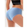 12-1pcs Women Sexy Ribbed Cotton Briefs, Low Waist Breathable Sport Soft Ladies Triangle Underwear
