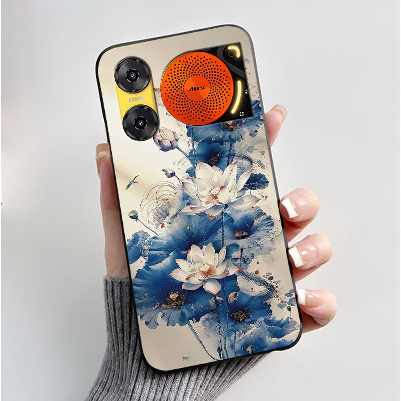 For ZTE Nubia Music 2 Case Cartoon Black Matte Silicone Soft Back Cover For Nubia Music2 Phone Cases 6.7" Protective Shell Z2460