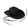 Cowboy Hat Non Woven Cowgirl Sunhat for Outdoor Carnival Fishing Hiking Party