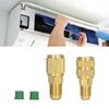 R410   adapter, refrigerant adapter, R22 1Celsius4 SAE male X 5Celsius16 SAE female, R410 5Celsius16 male X 1Celsius4 female with anti-slip desig