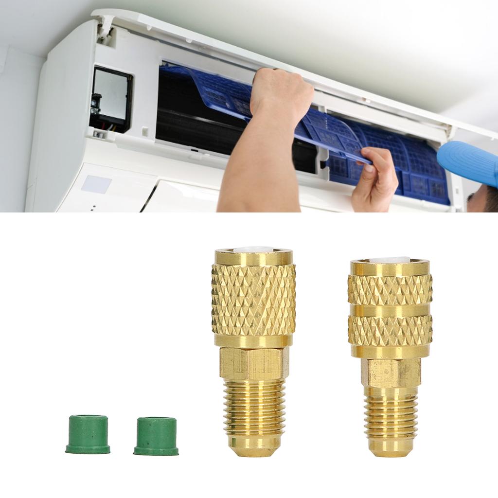 R410 adapter, refrigerant adapter, R22 1Celsius4 SAE male X 5Celsius16 SAE female, R410 5Celsius16 male X 1Celsius4 female with anti-slip desig