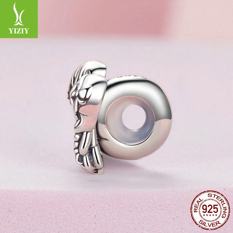 Cute Little Boy Girl Diy Silicone Positioning Beads S925 Sterling Silver Bracelet Beads