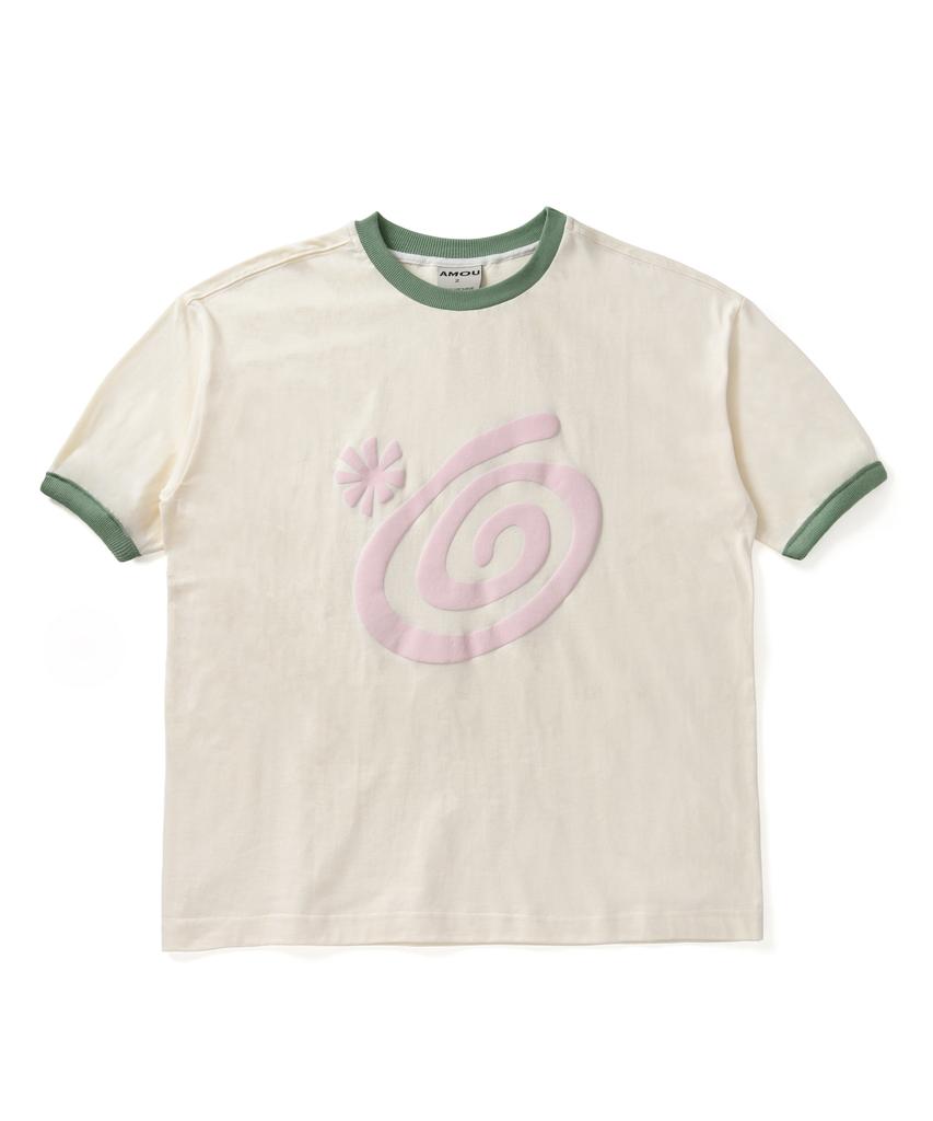 AMOU Molly Ringer T-Shirts Ivory