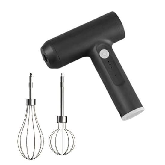 Ręczny Elektryczny Mikser do Jajek Bezprzewodowy Przenośny Dwugłowicowy Mieszadło 3 Prędkości Wielokątna Trzepaczka do Śmietany