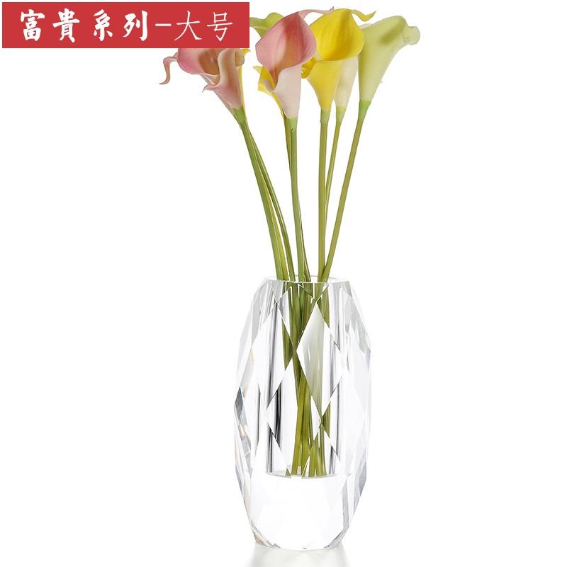 European Crystal Glass Small Vase, Fresh Tabletop Ornaments, Flower Plant, Transparent Bottle, Modern Home Decoration Accessorie