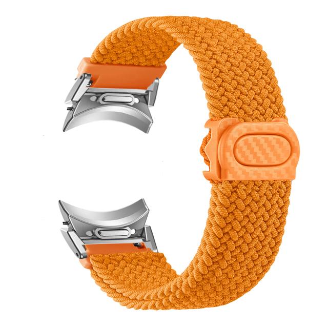 No Gaps Braided Band For Samsung Galaxy Watch 6 4 Classic/5 Pro/44mm 40mm 47mm 43mm Correa Nylon Bracelet Galaxy Watch 6 Strap
