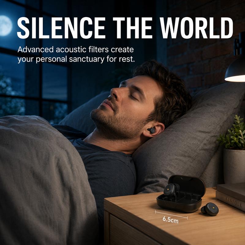 Ear Plugs for Sleeping Noise Cancelling, Reusable Silicone Earplugs,for Noise Reduction Perfect for Focus and Relaxation/Work