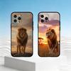 M-männlicher Löwe Handyhülle Für iPhone 17,16,15,14,13,12,11 Plus,Pro Max,SE4Weiche Silikon-Schwarze Hülle