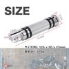 Lebonarie Harley Foot Pegs Foot Pedals Footrest Touring Sportster Softail Dyna CNC Aluminum (Silver)