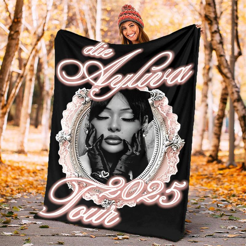 

1pc German top singer Ayliva blanket, al season lightweigh Poster blanket home office outdoor nap multifunc Poster blanketional blanket 80cm x 120cm