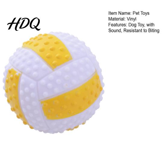 Sound Making Dog Toy Ball Sound-Producing Rubber Durable Chew Pet Safe Ball Toy Cleans Teeth Interactive Training Outdoor Play
