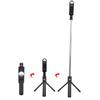 K10-S Black Bluetooth Remote Fill Light Tripod Selfie Stick Horizontal Vertical Live Support
