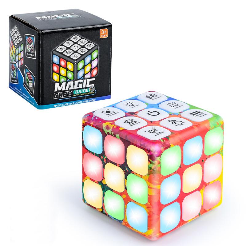 

Куб с мигающими пальцами Электронная игра для развития памяти и мозга 4-в-1 Ручные игрушки для детей Семейная игра Образовательный подарок