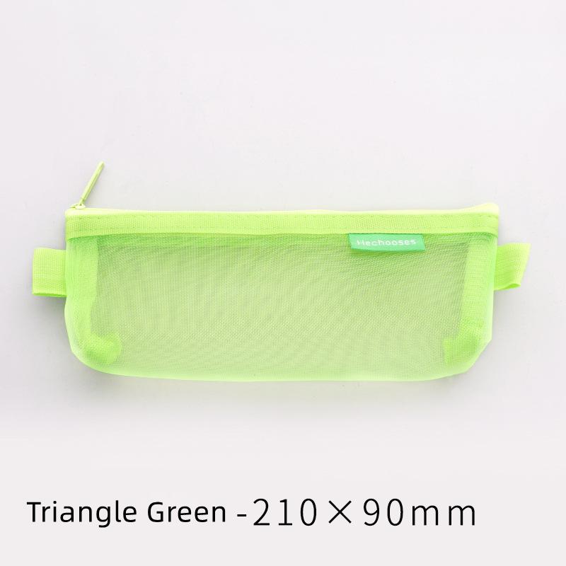 1 pz Semplice Astuccio a Rete con Cerniera Portatile Astuccio Astuccio per Penne per Conservazione di Cancelleria