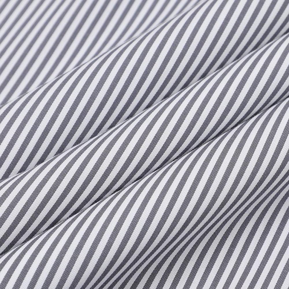 Vanbrough Stripe Semi Wide Classic Shirt Bzrsg1031 Gy