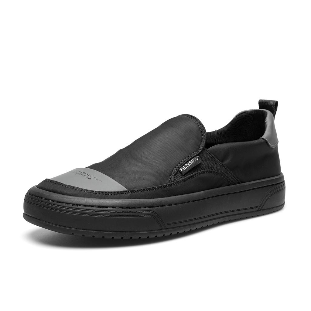 New Cloth Shoes Fashionable Lazy One-pedal Single Shoes Casual Board Shoes Men's Color Matching Breathable Casual Men's Shoes Canvas Shoes