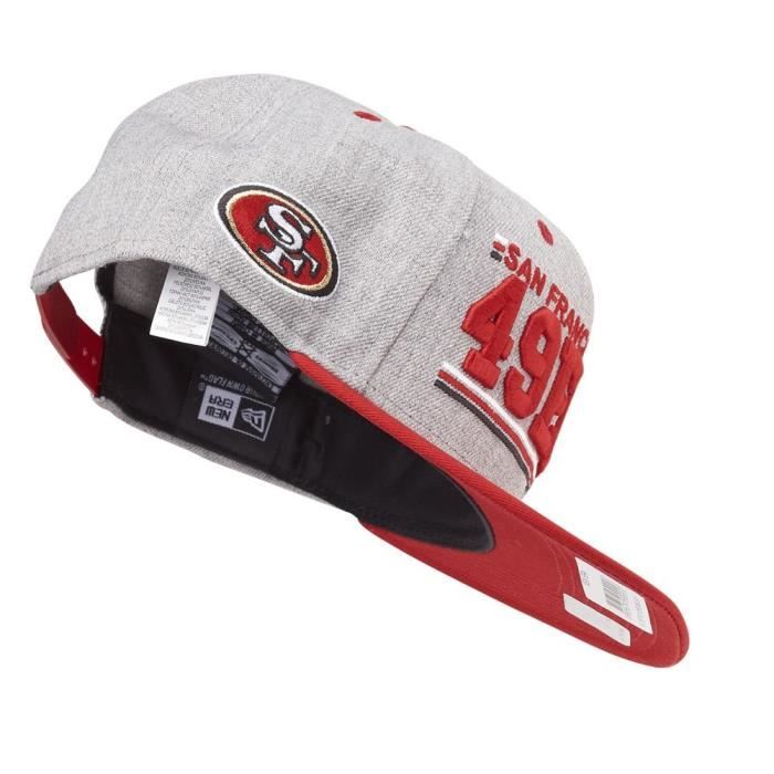 Casquette Snapback - New Era - 9Fifty - San Francisco 49ers - Gris - 100% Coton