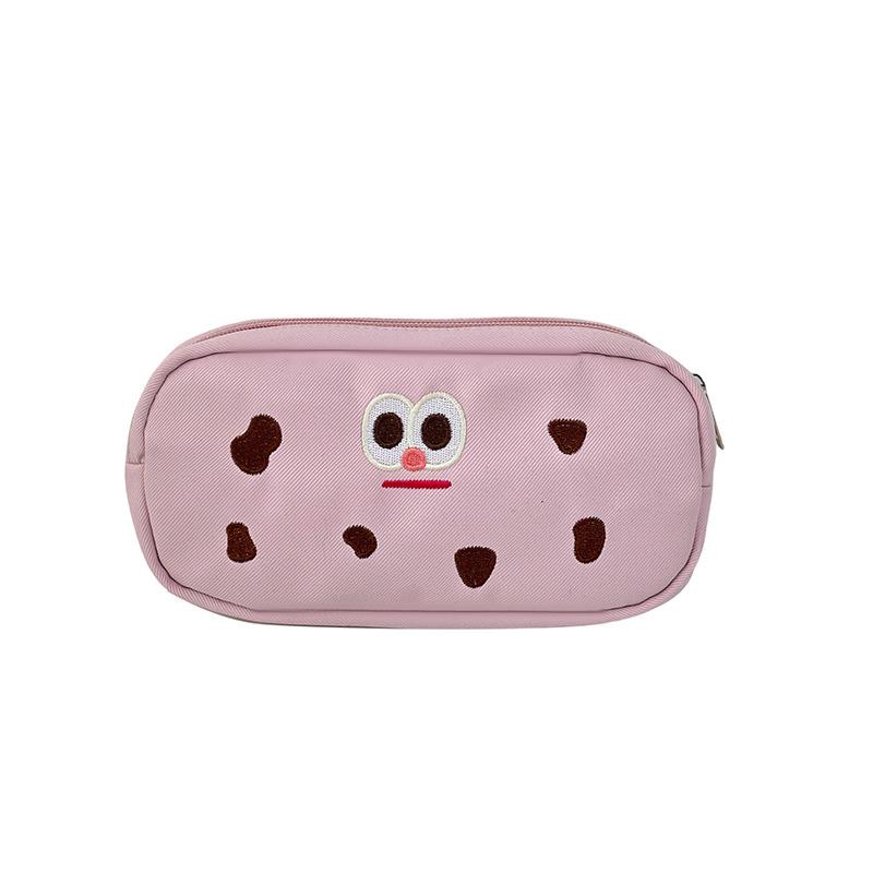 Cookie Pencil Bag Female Creative Cute Funny Stationery Bag Large Capacity Storage Bag Primary and Secondary School Students Class Bag