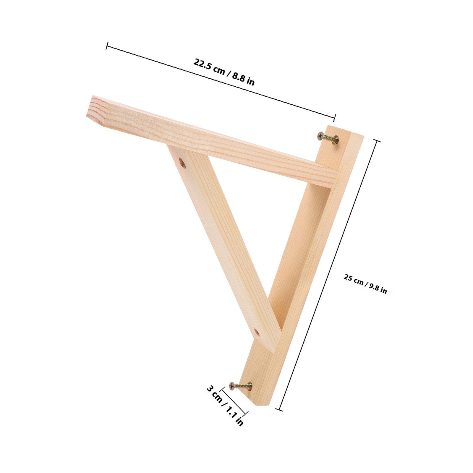 2Pcs Triangular Shelf Bracket Wall Mounted Shelf Support Heavy Duty Brackets for Wood Shelves DIY Household Installation other