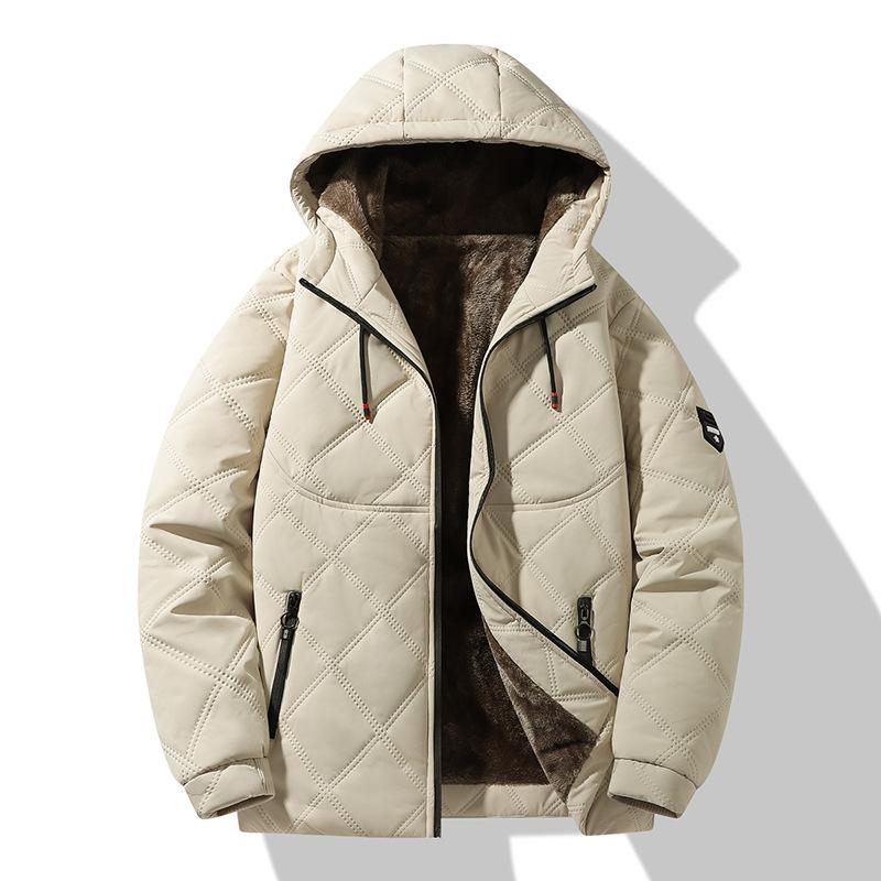 Parka invernali casual caldi giacche outdoor collo alto antivento abbigliamento maschile ispessito comodi cappotti di cotone
