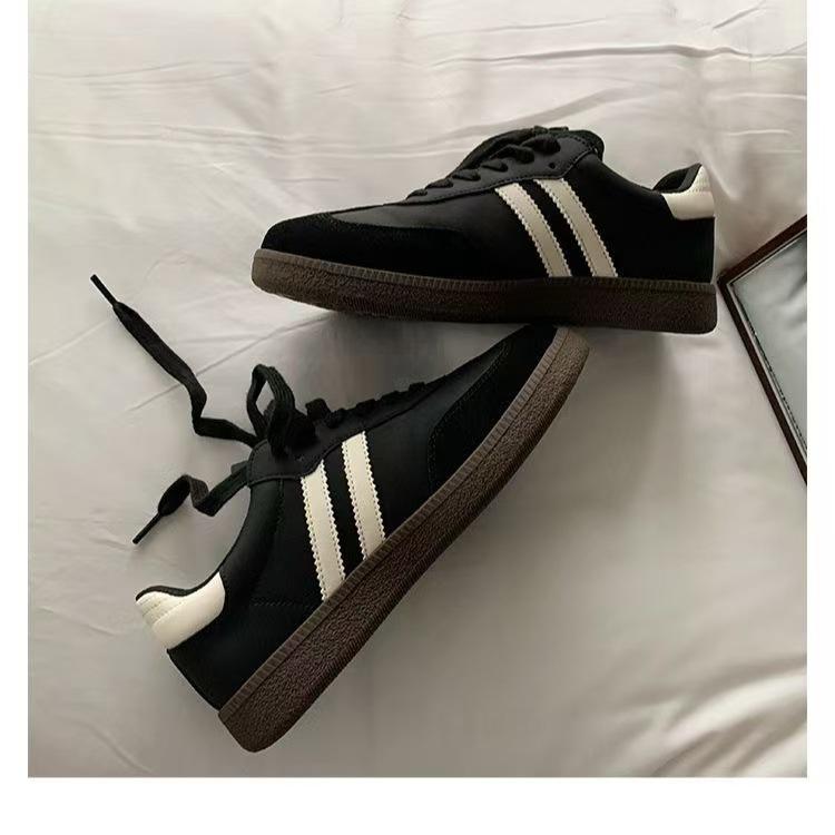 New Retro Color Matching Platform Casual Sports Board Shoes Large Size German Training Shoes In Autumn