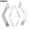 For Nissan Rogue X-Trail T32 2014 2015 2016 Chrome Car Front Center Grille Grills Cover Trim Head Racing Grill Strip Accessories