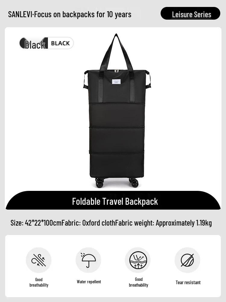 

Складная дорожная сумка на колесах - Легкая, расширяемая и портативная для хранения вещей для мужчин и женщин