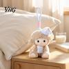Plushie Gift for Girls Goodnight Sheep Plush Keychain, Cute Sleepy Lamb Stuffed Toy with Nightcap, Toddlers Soft Fluffy Bag Charm Backpack And Nursery