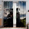 Tractor Farm 3D Printed Curtains Industrial Style Polyester Fiber Curtains Living Room Bedroom Kitchen Decorative Curtains 2PCS