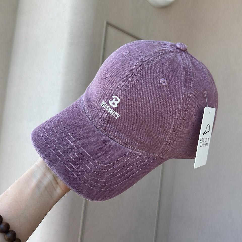 Designer original Sen Li deep top big head baseball cap men and women simple and versatile face small sunscreen cap