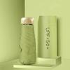 New Macaron Color Five-Fold Ultra-Light Sun Protection Compact Mini Umbrella with Buckle Handle