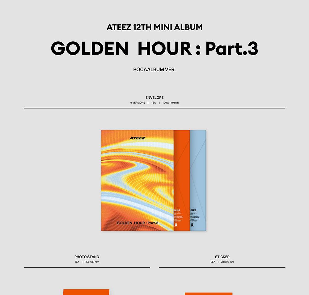 [POB] (POCAALBUM Ver.) ATEEZ [GOLDEN HOUR : Part.3] 12th Mini Album