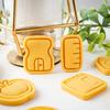 Educational Theme Plastic Cookie Cutters Molds School Cookie Stamps For Creative Baking With Children And Family Activity