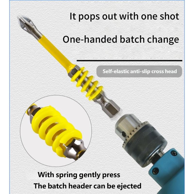 Magnetic Screwdriver Bits Crosses Head Alloy Steel Drill Bits for Various Screws in the Home and Professional Occasion