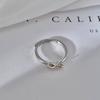 Minimalist Geometric Bow Knot Ring for Women Sweet Simple Band Finger Ring Cute Fresh Jewelry