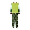 Family Matching Christmas Print Pajama Set with Long Sleeve Top and Pants