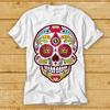 Sugar Skull T Shirt Parody Funny Fashion Art Design Style Watercolor Gift 2138