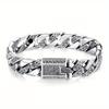 1pc Stylish Tang Grass Punk Bracelet, Non-Magnetic Copper,, Unisex, with Sizing Tool, Magnetic Jewelry, Ideal Couple Gift