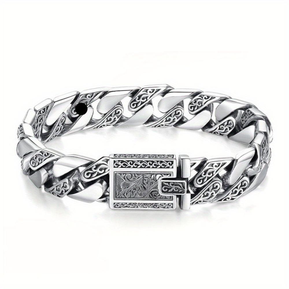 1pc Stylish Tang Grass Punk Bracelet, Non-Magnetic Copper,, Unisex, with Sizing Tool, Magnetic Jewelry, Ideal Couple Gift