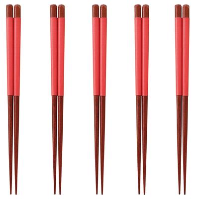 Happy Set of Made In PID2346 J-kitchens Chopsticks, 5, Material Wood, Chopsticks, Japan,