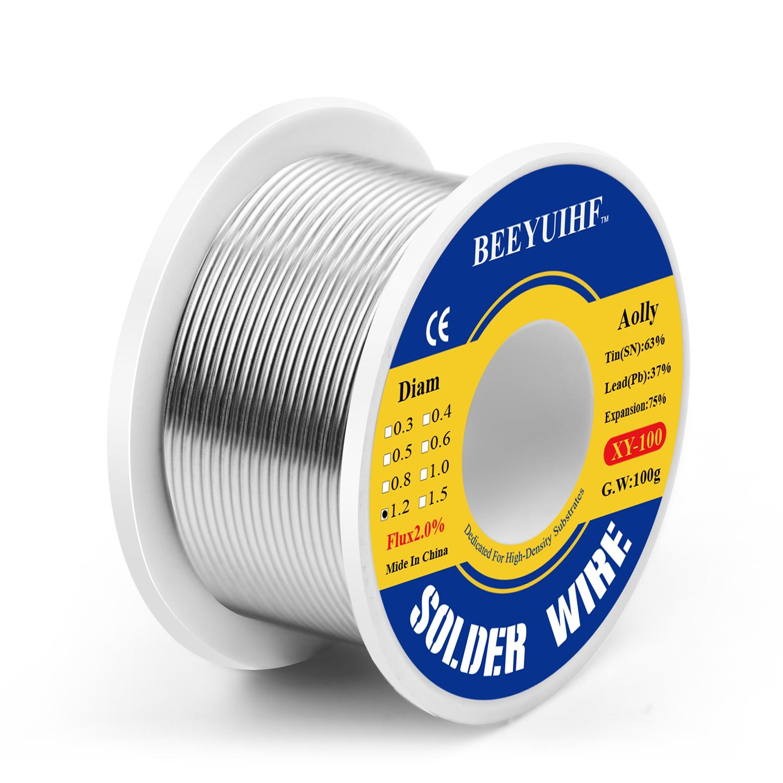 

100 г олово для припоя 63/37 олово с канифольным сердечником 0,5/0,6/0,8/1,0/1,2/1,5/2,0 мм катушка с канифольной сварочной проволокой в ​​рулоне, не требующий очистки флюс 2,0% 100g 1.2mm