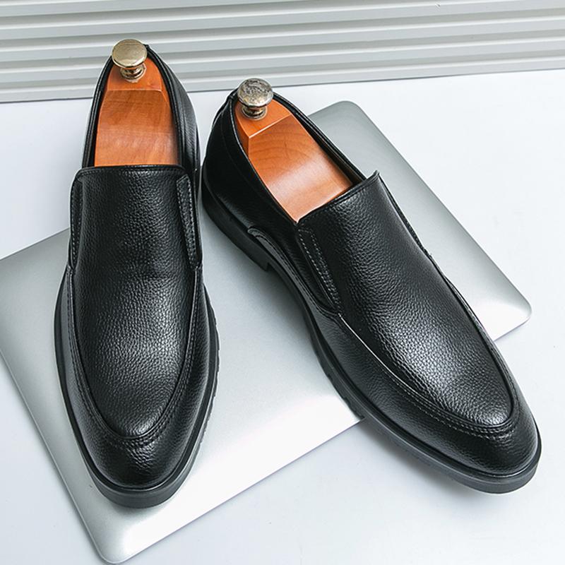 New Gentlemen Designer Pointed Business Casual Shoes for Men Loafers Formal Wedding Prom Dress Homecoming Pageant Zapatos Hombre